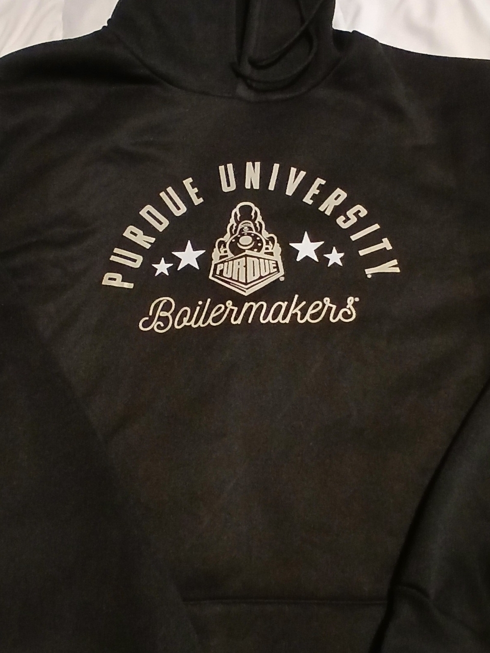 NCAA Purdue University Black Hooded Sweatshirt